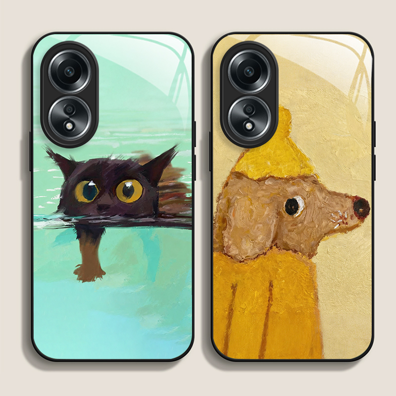 Phone Cases Oppo - Funda de Teléfono de Vidrio Templado