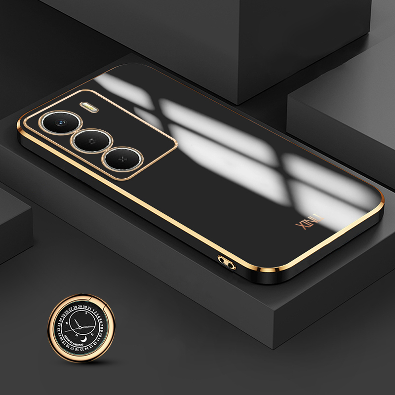 Luxury Plating Case - Funda Trasera Biruiqu para Realme 14X,