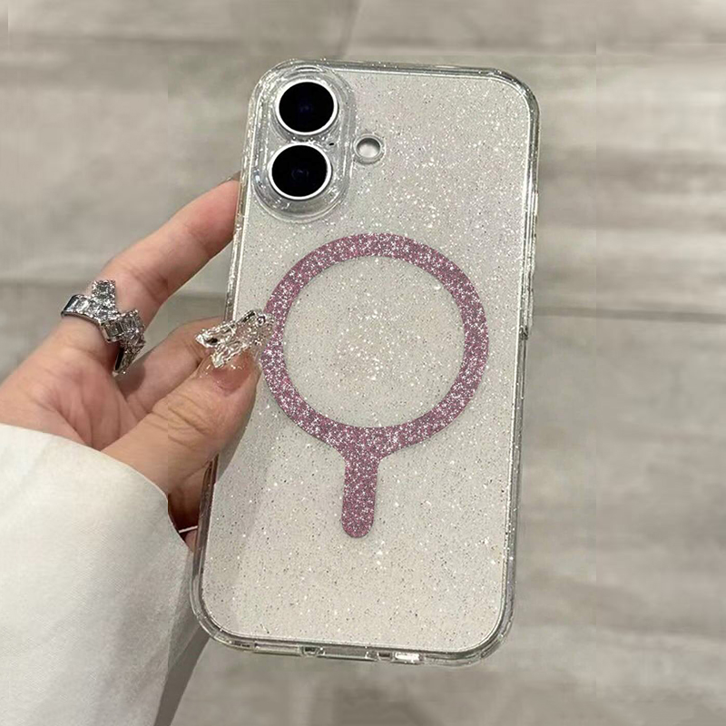 Phone Cases Pinterest - Funda de teléfono transparente con purpurina