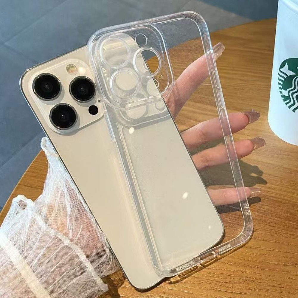 Phone Cases Classy - Funda de Silicona Transparente de Lujo