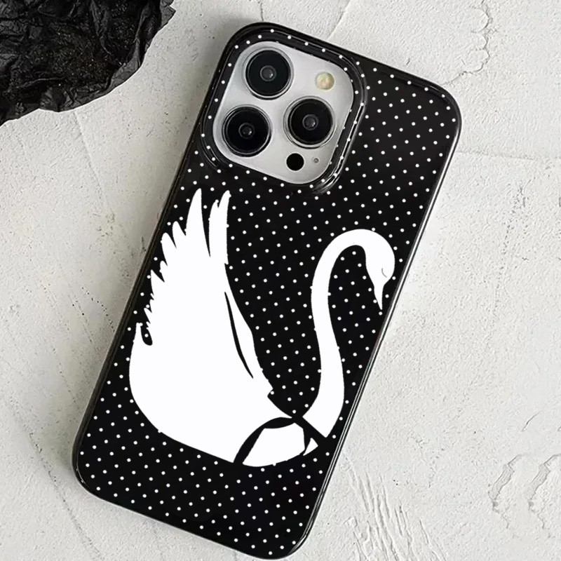 Funda blanca con patrón de cis - Phone Cases Polka Dot reseña y precio