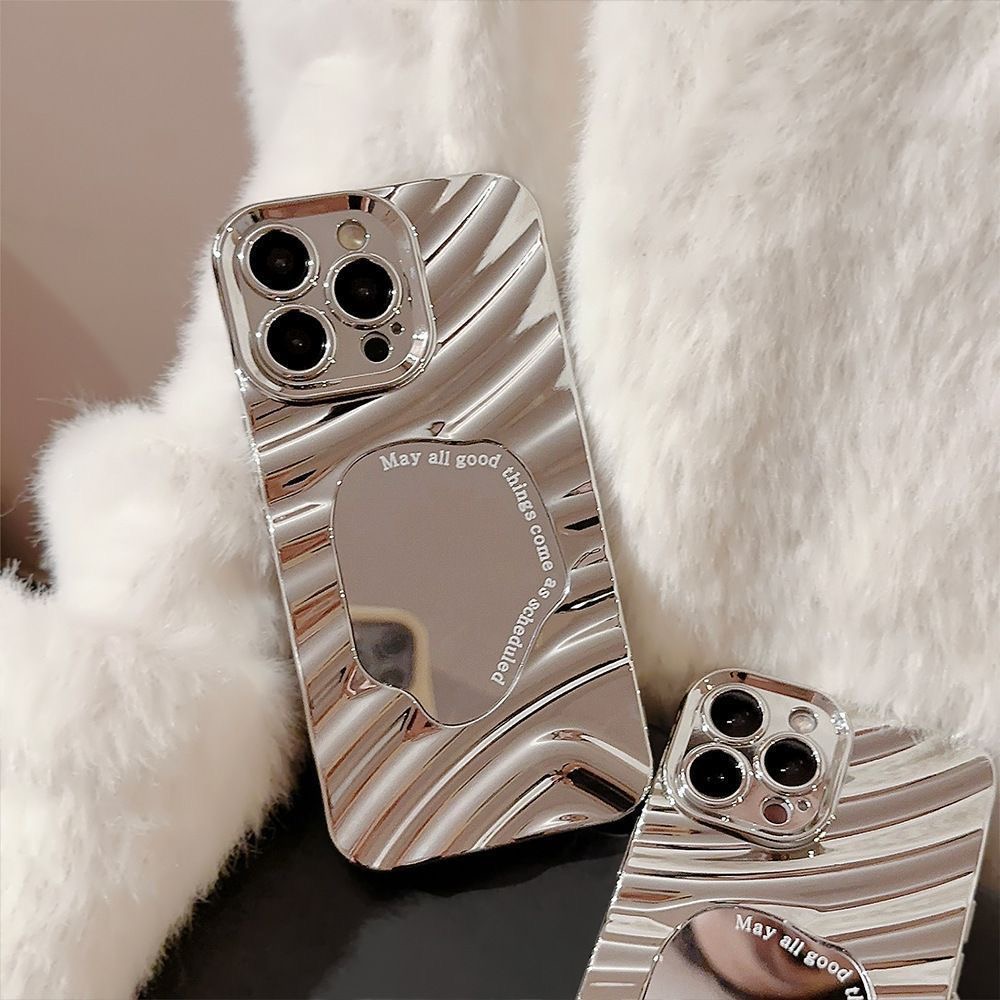 Funda de teléfono ondulada con - Luxury Plating Case reseña y precio