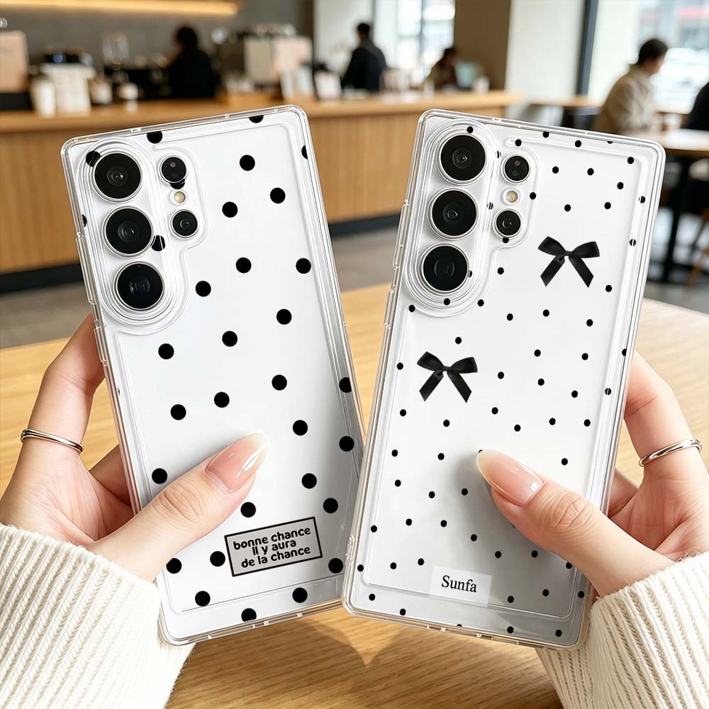 Funda de teléfono con lazo de  - Phone Cases Polka Dot reseña y precio